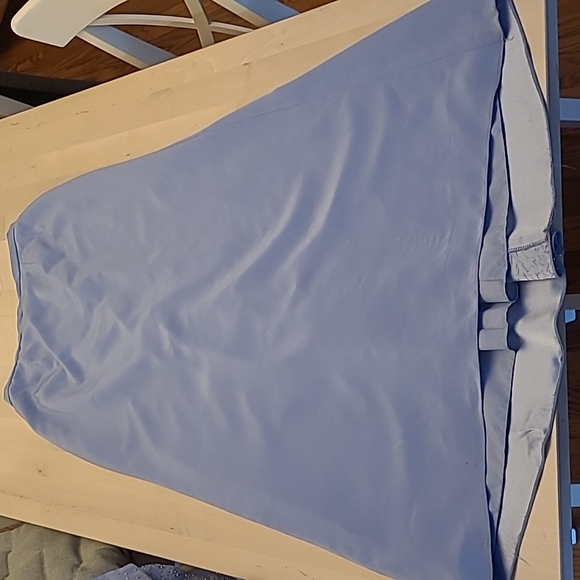 EUC MORI LEE Light Periwinkle Blue Beaded 3 Piece Skirt Set - Picture 14 of 17